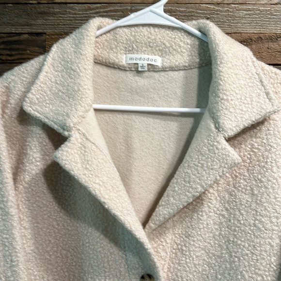 Mododoc Long Sleeve 3 Button Boucle Cardigan Jacket Women’s Size Small - Picture 2 of 7